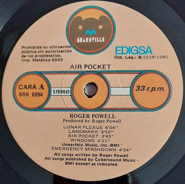 Roger Powell Air Pocket-LP, Vinilos, Historia Nuestra