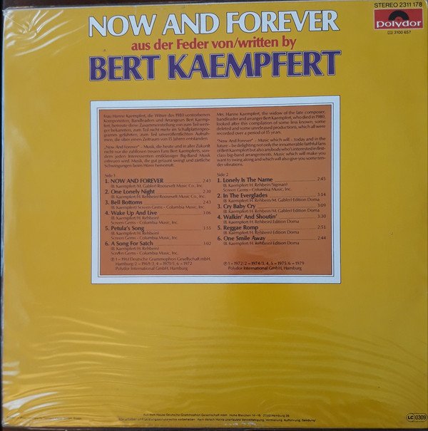 Bert Kaempfert And His Orchestra, Now And Forever-LP, Vinilos, Historia Nuestra