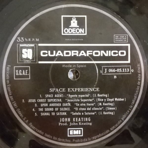 John Keating Space Experience-LP, Vinilos, Historia Nuestra