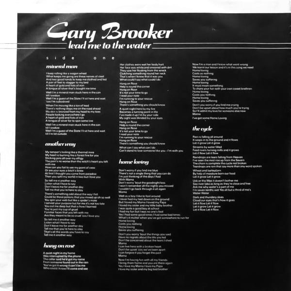 Gary Brooker Lead Me To The Water-LP, Vinilos, Historia Nuestra