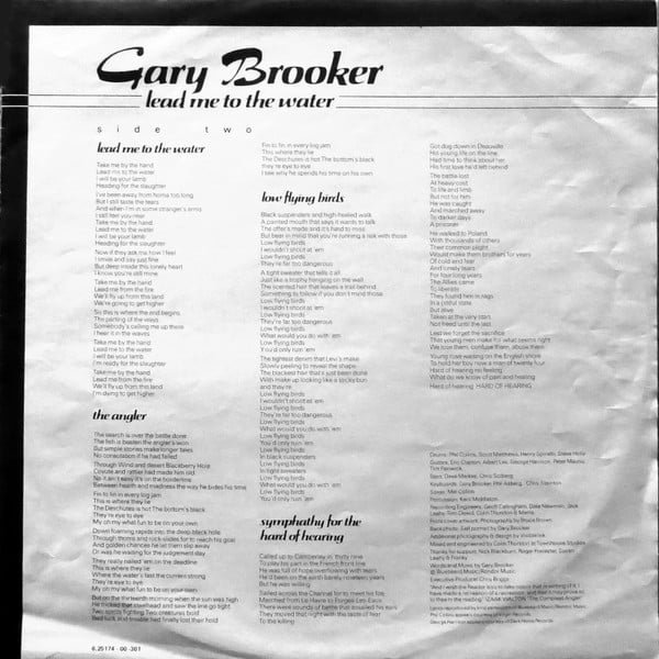 Gary Brooker Lead Me To The Water-LP, Vinilos, Historia Nuestra