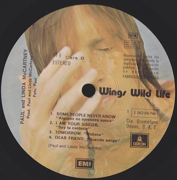 Wings , Wild Life-LP, Vinilos, Historia Nuestra