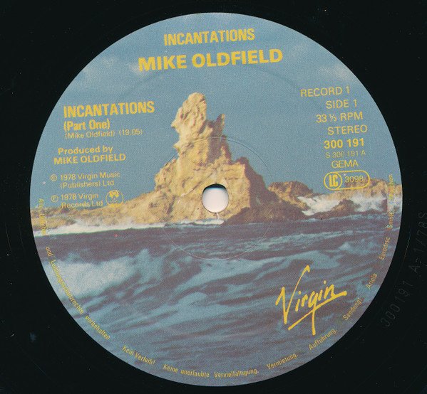 Mike Oldfield, Incantations-LP, Vinilos, Historia Nuestra