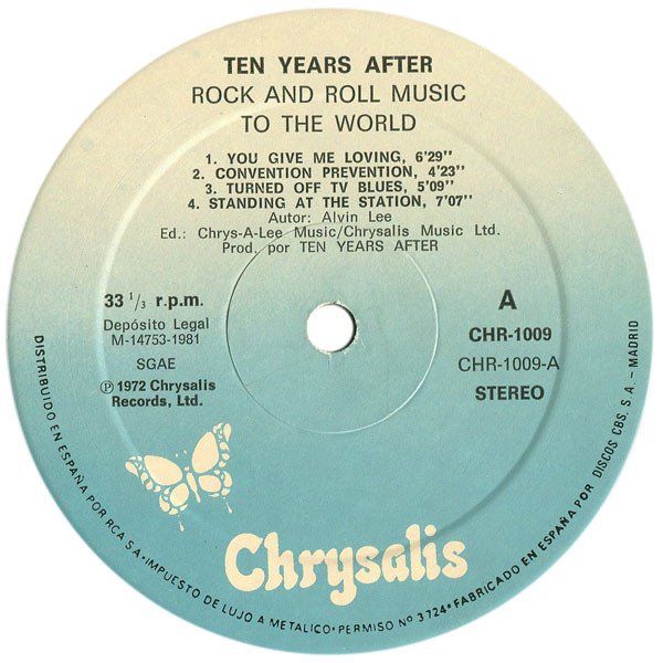 Ten Years After Rock & Roll Music To The World-LP, Vinilos, Historia Nuestra