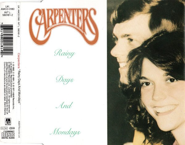 Carpenters, Rainy Days And Mondays-CD, CDs, Historia Nuestra