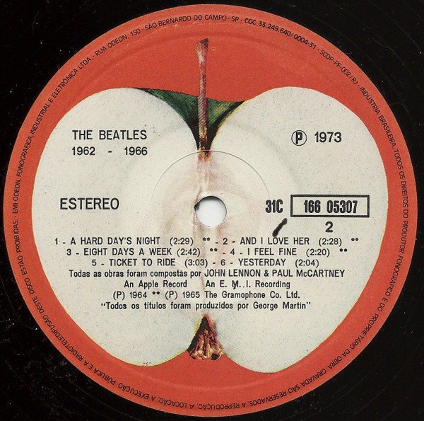 The Beatles, 1962-1966-LP, Vinilos, Historia Nuestra