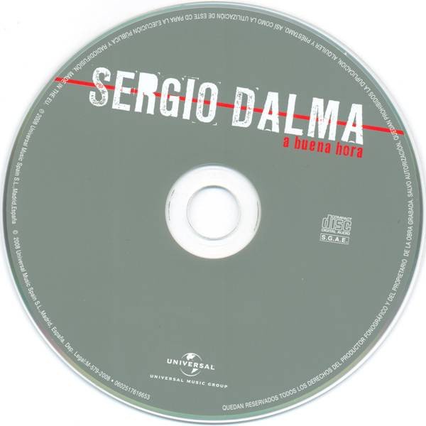 Sergio Dalma A Buena Hora-CD, CDs, Historia Nuestra