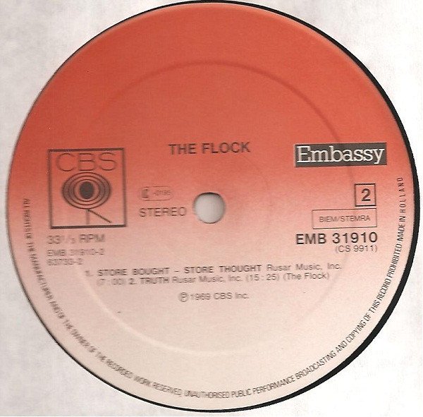 The Flock The Flock-LP, Vinilos, Historia Nuestra