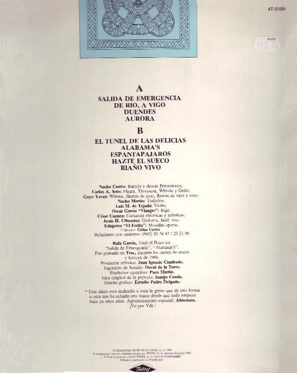 Celtas Cortos, Salida De Emergencia-LP, Vinilos, Historia Nuestra