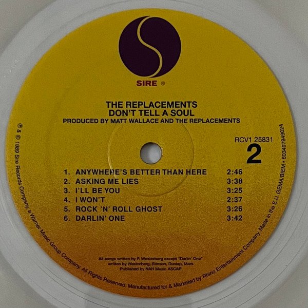 The Replacements Don't Tell A Soul-LP, Vinilos, Historia Nuestra