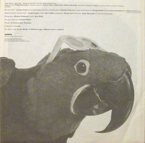 Graham Parker The Real Macaw-LP, Vinilos, Historia Nuestra