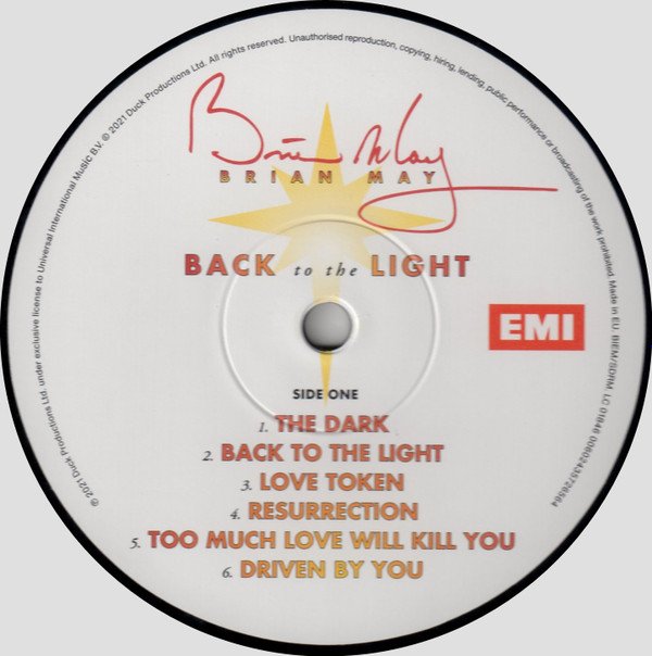 Brian May, Back To The Light-LP, Vinilos, Historia Nuestra