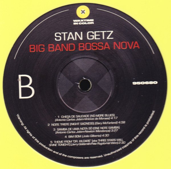 Stan Getz, Big Band Bossa Nova-LP, Vinilos, Historia Nuestra