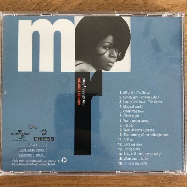 Minnie Riperton, Her Chess Years-CD, CDs, Historia Nuestra