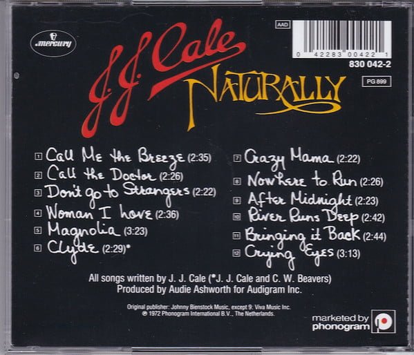 J.J. Cale Naturally-CD, CDs, Historia Nuestra