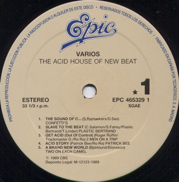 Various, The Acid House Of New Beat-LP, Vinilos, Historia Nuestra