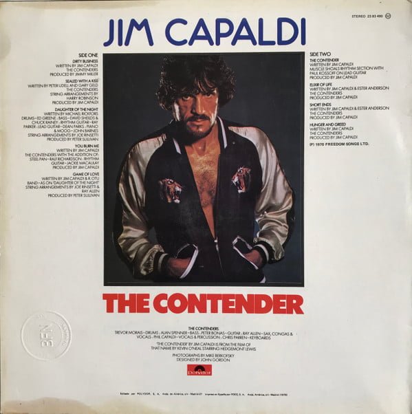 Jim Capaldi The Contender-LP, Vinilos, Historia Nuestra