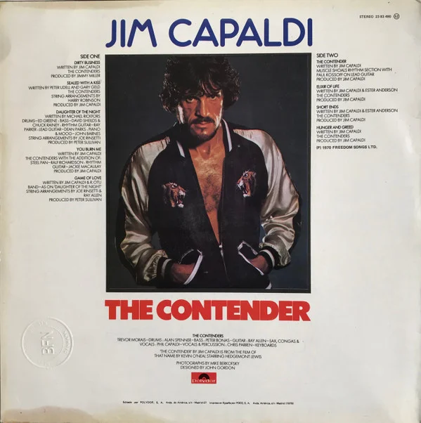 Jim Capaldi The Contender-LP, Vinilos, Historia Nuestra