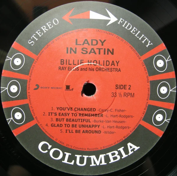 Billie Holiday With Ray Ellis And His Orchestra Lady In Satin Vinyl, 180 Gram, LP, Reissue, Vinilos, Historia Nuestra