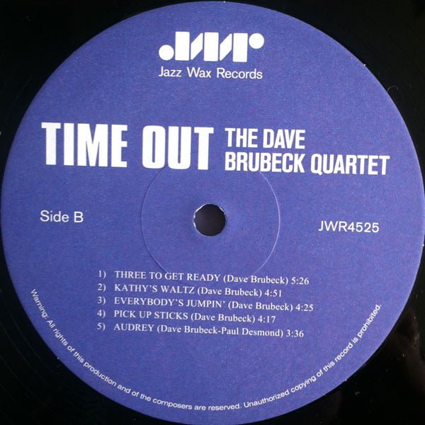 The Dave Brubeck Quartet Time Out Vinyl, 180 Gram, DMM, LP, Limited Edition, Remastered, Vinilos, Historia Nuestra