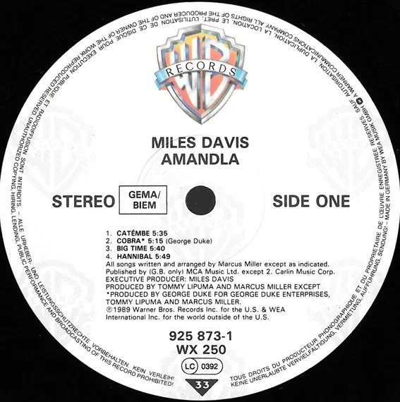 Miles Davis Amandla Vinyl, LP, Stereo, Vinilos, Historia Nuestra