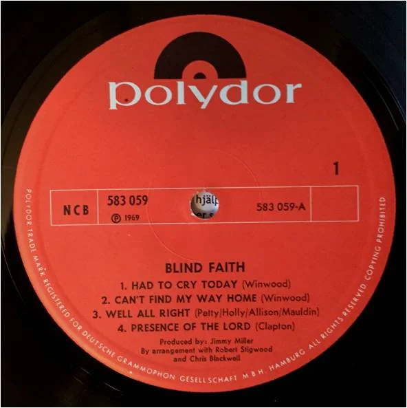 Blind Faith (2) Blind Faith Vinyl, LP, Stereo, Vinilos, Historia Nuestra