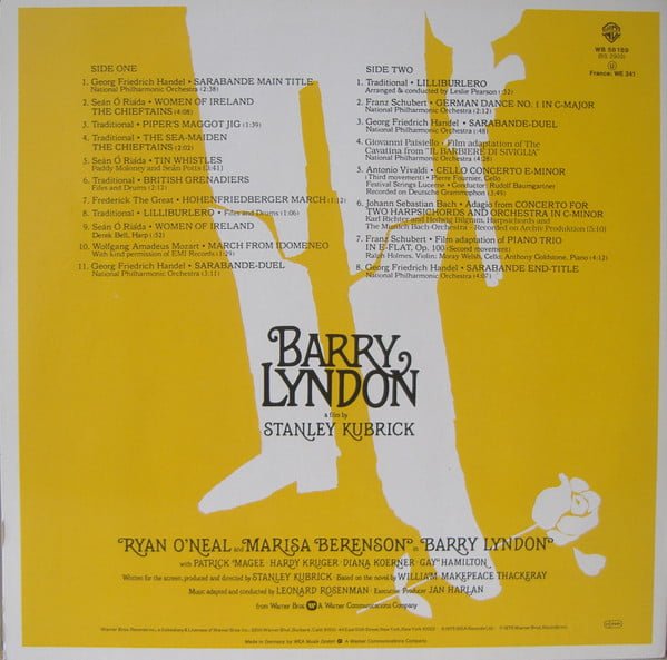 Various Barry Lyndon (Music From The Soundtrack)-LP, Vinilos, Historia Nuestra