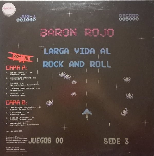 Baron Rojo* Larga Vida Al Rock And Roll Vinyl, LP, Repress, Vinilos, Historia Nuestra