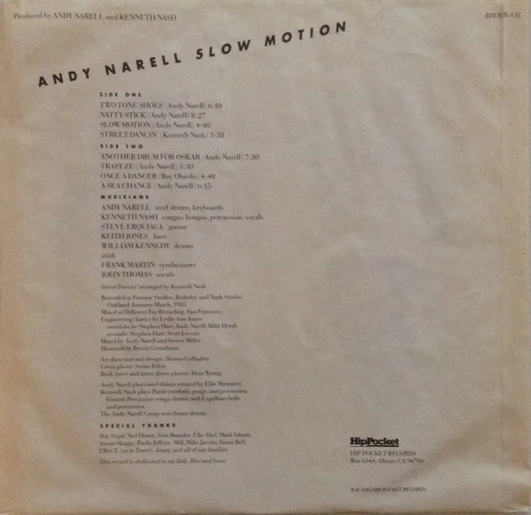 Andy Narell Slow Motion Vinyl, LP, Vinilos, Historia Nuestra