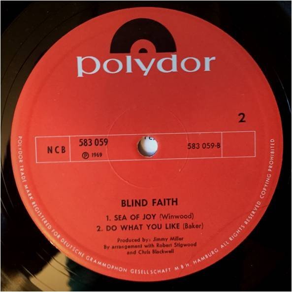 Blind Faith (2) Blind Faith Vinyl, LP, Stereo, Vinilos, Historia Nuestra