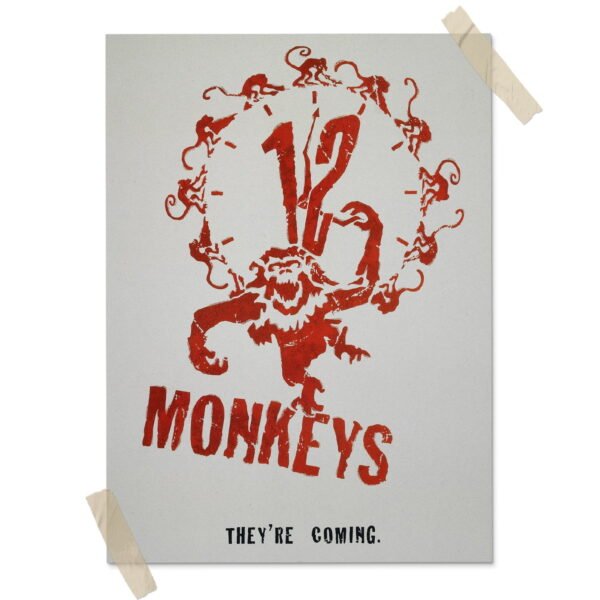 12 Monos Posters decorativos, Posters Cine, Historia Nuestra