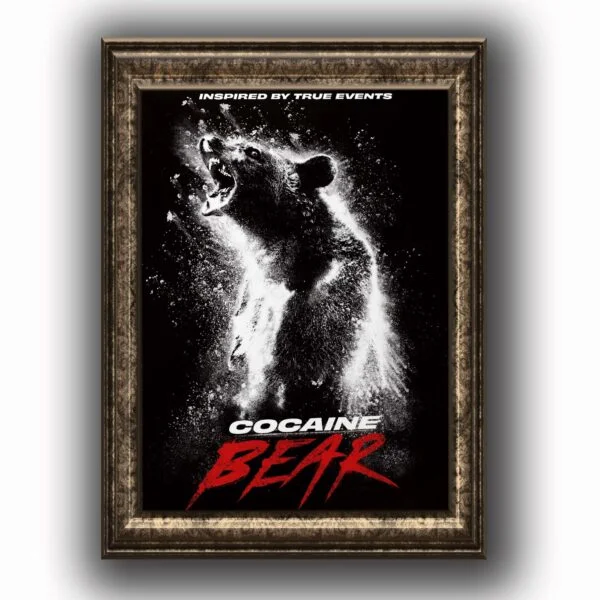 Cocaine Bear Posters decorativos, Posters Cine, Historia Nuestra