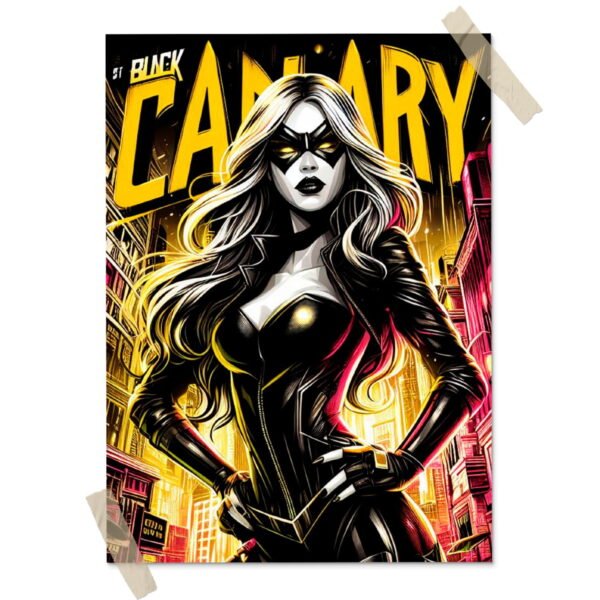 Black Canary Posters decorativos, Posters Comic, Historia Nuestra