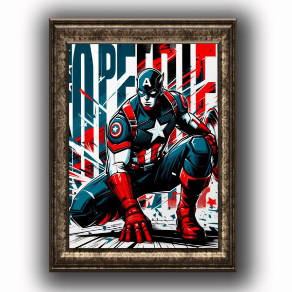 Capitan America Posters decorativos, Posters Comic, Historia Nuestra