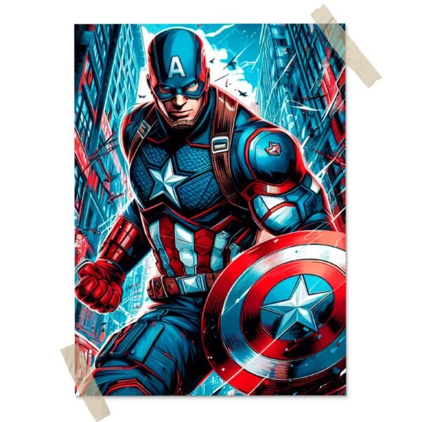 Capitan America Posters decorativos, Posters Comic, Historia Nuestra