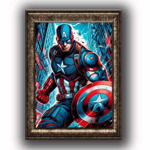 Capitan America Posters decorativos, Posters Comic, Historia Nuestra