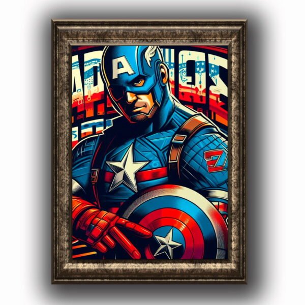 Capitan America Posters decorativos, Posters Comic, Historia Nuestra