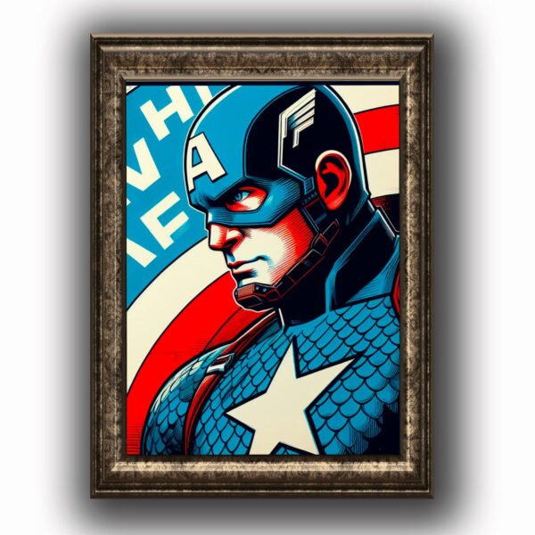 Capitan America Posters decorativos, Posters Comic, Historia Nuestra