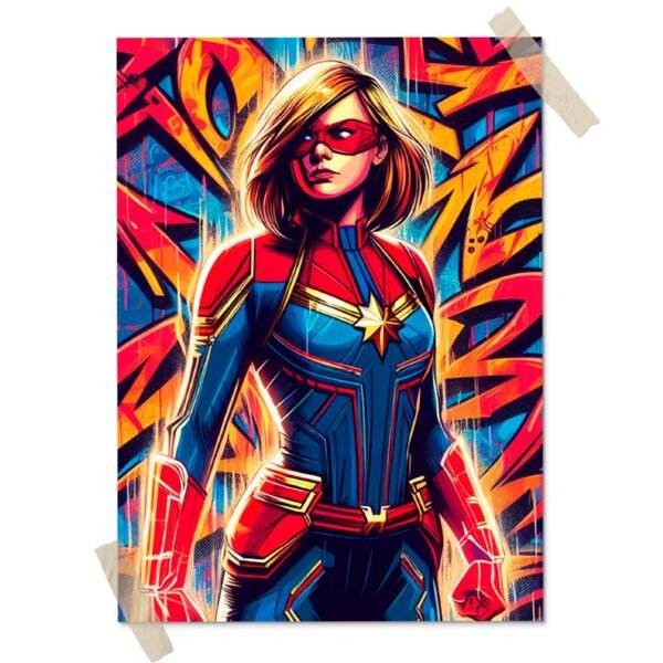 Capitana Marvel Posters decorativos, Posters Comic, Historia Nuestra