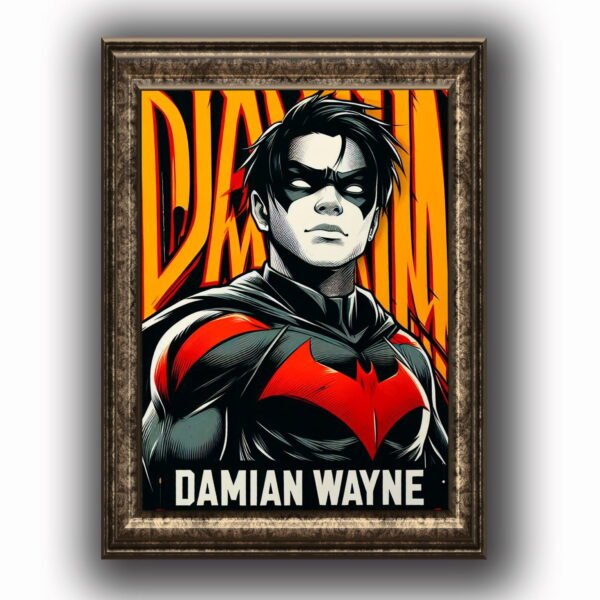 Damian Wayne Posters decorativos, Posters Comic, Historia Nuestra