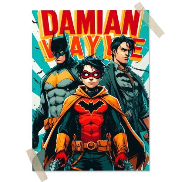 Damian Wayne Posters decorativos, Posters Comic, Historia Nuestra