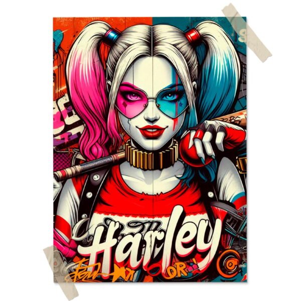 Harley Quinn Posters decorativos, Posters Comic, Historia Nuestra