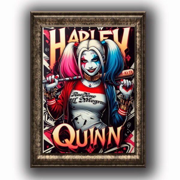 Harley Quinn Posters decorativos, Posters Comic, Historia Nuestra