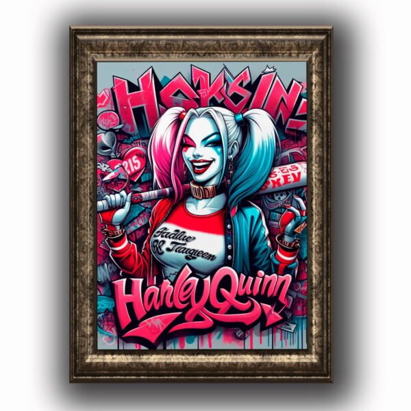 Harley Quinn Posters decorativos, Posters Comic, Historia Nuestra