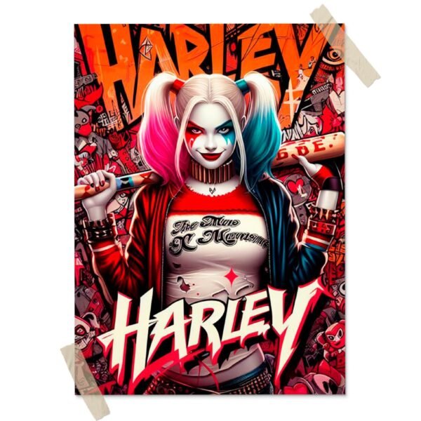 Harley Quinn Posters decorativos, Posters Comic, Historia Nuestra