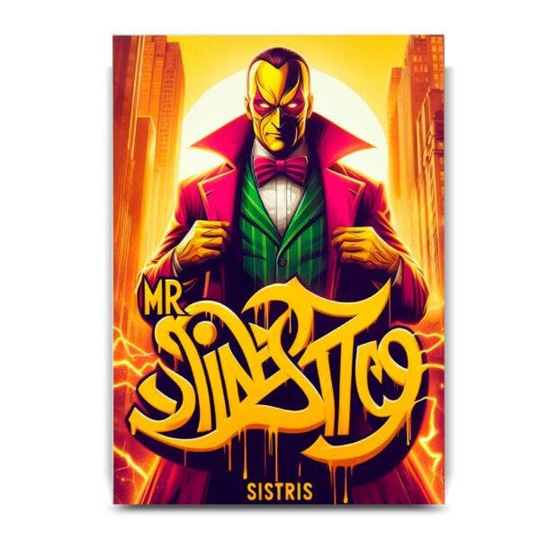 Mr siniester Posters decorativos, Posters Comic, Historia Nuestra