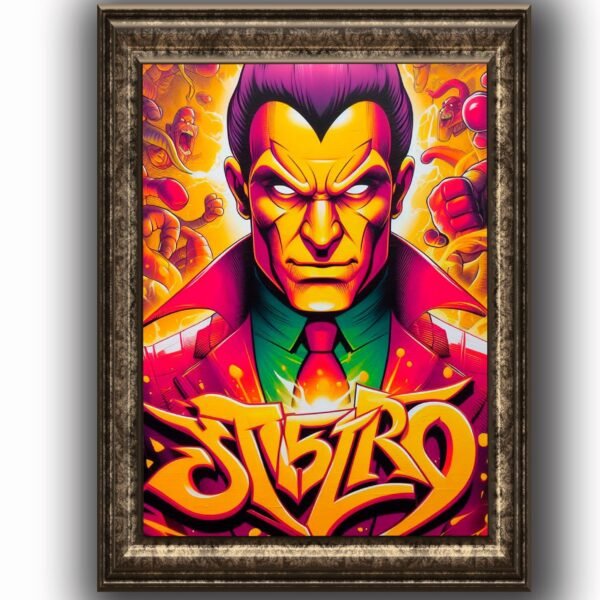 Mr siniester Posters decorativos, Posters Comic, Historia Nuestra