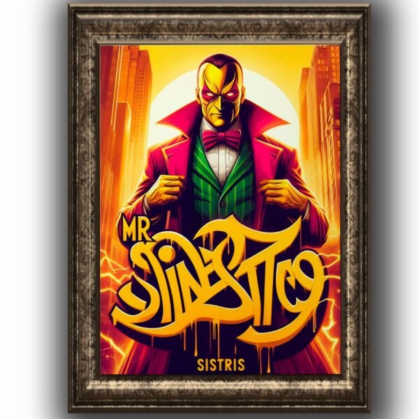 Mr siniester Posters decorativos, Posters Comic, Historia Nuestra