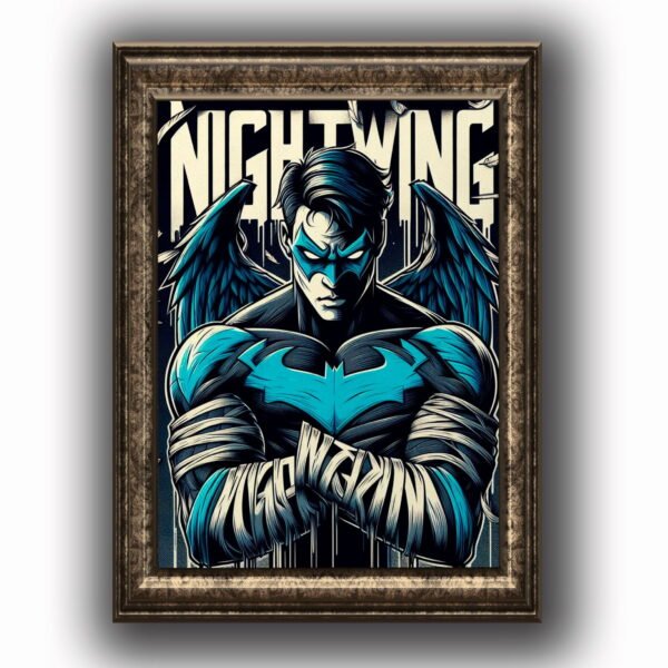 Nightwing Posters decorativos, Posters Comic, Historia Nuestra