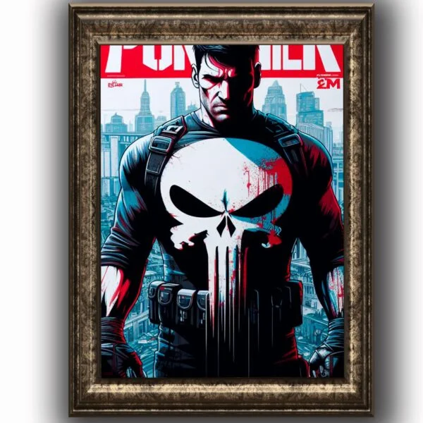 Punisher Posters decorativos, Posters Comic, Historia Nuestra